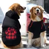 Vestuário para cachorro outono e inverno lã dourada com zíper bolso suéter para cães grandes médios pequenos gatos