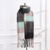 Ball Caps Fashion Scarf Designer Man Womens Scarf Winter Upscale Scarf Fringed Scarf Male England Plaid Seahorse Hair Black Shawl Plaid Winter Scarf Ttnt