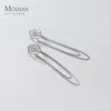 Ear Cuff Modian 100% 925 orecchini in nappa di lusso in argento sterling per le donne orecchini a clip squisiti gioielli in osso per ragazze di moda 230728