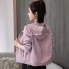 Large 2023 Spring and Autumn New Korean Version Versatile Casual Loose Short Hooded Women's Small Coat