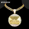 Chokers hiphop Last Supper Pendant Big Jesus Iced Out Bling Zircon 16mm Charm Cuban Chain Necklace Fashion for Men smycken gåva 230728