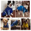 Roupas para cães S-5XL Roupas para animais de estimação Capa de chuva Faixa reflexiva de segurança Resistente ao desgaste Pequena Grande Capa de chuva à prova d'água para ambientes externos Filhote de cachorro