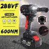 Ny 288vf 600nm Max trådlös borstlös påverkan Skiftnyckel Power Tool med laddningshylsa304Z