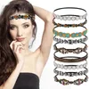 Ethnic Vintage Bohemian Beads Elastic Headband Handmade Hair Band For Women Hair accesories