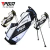 Golf Bags PGM Golf Bag Waterproof Men Caddy Golf Cart Tripod Rack Stuff Golf Bag Women Bracket Gun Stand Bag 14 Sockets QB026 230728