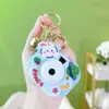 Cute Anime Keychain Charm Key Ring Fob Pendant Glowing Bunny Projection Camera Doll Couple Students Personalized Creative Valentine's Day Gift Small Pendant UPS