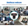 Webcam Webcam per computer Webcam completa 1080P Fotocamera Web digitale con microfono per fotocamera girevole per tablet PC desktop portatile