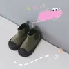 Sneakers Children hightop canvas shoes baby with cotton warm soft bottom cute biscuit shoes spring autumn boys girls school canvas 230728