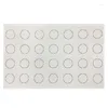 Baking Tools 340 540 00.7mm Silicone Mold 28 Cavity Non-Stick Round Thumb Cake Mat