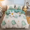 Bedding sets YanYangTian Textile Plaid set 4 piece sabanas Bed Sheet pillowcase quilt duvet cover king queen size 3pcs 4pcs 230727