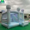 PVC Tie Dye Inflatable Bouncer With Slide Commercial Kids Jumping Castle Adult Bounce House For Wedding Party Rental