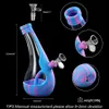 Silikon-Glaspfeife 18 cm hohe Shisha-Pfeife, abnehmbare Dab-Rigs, Shisha-Pfeife, Rauchzubehör, Bohrinsel mit 14 mm Glasschüssel, Großhandel