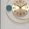 Wall Clocks Bathroom Modern Minimalist Wind Clock Digital Home Living Room Fashion Bedroom Silent Luxury Decoration ZY50GZ