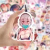 50 шт. Автомобильная наклейка аниме Hentai Sexy Pinup Girl Girl Waifu Decal Sticker