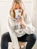 Women s Hoodies Sweatshirts Jyate Letter Sport Women Cotton Casual Winter Autumn Hooded Sweatshirt 2023 Fashion Streetwear SweatshirtsTops Oversized 230728