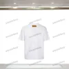 xinxinbuy erkekler tasarımcı tişört tişört 23SS paris zincir mektup nakış kısa kollu pamuk kadınlar siyah beyaz xs-l