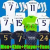 2023 reali MadRIds Fans Player Version Maglie da calcio 3rd BENZEMA 23 24 nuove finali campioni 14 kit RODRGO camiseta VINI JR CAMAVINGA TCHOUAMENI maglia da calcio per bambini