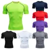 Camisetas masculinas Rashguard Gym T Shirt Men Bodybuilding Fitness Quick Dry Compression Shirt Running Workout Man Sports First Layer Sportswear 230727