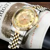 Tevise Fashion Automatic Men Watch Watchical Mechanical Watches Gold Dial Skeleton Men Watch Working Men's Wristwatches214Q