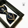 Bow Ties Bow tie male wedding bridegroom dragon and Phoenix jacket Xiuhe Tibetan blue wind metal collar bow tie 230727