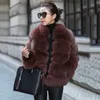 fur coat in snow