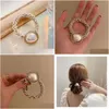 Other Fashion Accessories Heavy Industry Pearl Hair Ring Headrope Headwear Small Tie Horse Tail Rope Light Luxury Drop Delivery Ottii