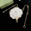 Designer jewelry necklace New Double Rhinestone Necklace Pearl Clavicle Small Fragrance Fashion Advanced Edition