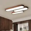 Ceiling Lights Wood Living Room And Hall Lamp Led For Bedroom Loft Office Kitchen Dining Simple Lighting Decor