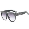 Sonnenbrille Sonnenbrille Männer Quadrat Diamanten Frauen Übergroße Strass Glitter Kristall Brillen De Sol Oculos UV400