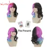 Cosplay Wigs Xi.Rocks 3506 Melanie Martinez Halloween Party Colorful For Short Wavy Ombre Synthetic High Temperature Fiber Hair Cosplay Wig 230727