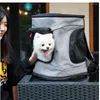 Capas para assento de carro para cães, mochila para transporte de animais de estimação, dobrável e respirável para passeios ou viagens de gatos, bolsa de transporte de cachorro de ombro portátil usada em