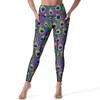 Active Pants Animal Print Leggings Peacock Feather Gym Yoga Push Up Elegant Sports Tights Pockets Stretch Custom Leging