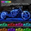 Motorfiets Verlichting 12 STUKS Waterdichte DC 12V Moto RGB LED Strip Underbody Decoratieve Strip Licht Voor Auto Motorfiets Mooie decoratieve Zachte Verlichting x0728