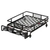 Dachowy bagażnik LED LED pasek do Wranglera Tamiya CC01 Axial SCX10 Aluminium Alloy Bagagage Rack Dach dachu1297c