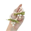 Autres accessoires de mode Linglan Flower Hair Ring Forest Style Super Immortal Fresh And Cute Rope Temperament Tie Polyvalent Élastique Ot8Gr