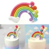 Andere festliche Partyzubehör Regenbogen Kuchen Topper Flaggen Dekor Kinder Mädchen Geburtstag Topper Backen Dessert Top Cupcake Hochzeit Dekor227K