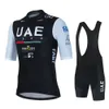 Ensembles de maillots de cyclisme Uae Maillot de cyclisme Ensemble VTT Uniforme Vêtements de vélo Été Respirant Chemise de vélo Ropa Ciclismo Pantalon à bretelles Maillot Ciclismo 230727