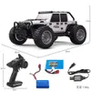 Electric RC Car 16103 50 km H 1 16 Fast RC Off Road 4WD med LED -strålkastare 2.4G Waterproof Remote Control Monster Truck för vuxna och barn 230727