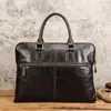 Briefcases Cowhide Men Luxury Trend Messenger Bag Fashion High-end Casual Laptop Handbag Genuine Leather Business Cosy Office Briefcase