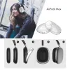 For AirPods Max Headphone Cushions Accessories Silicone High Custom Waterproof Protective plastic Headphone Travel Case