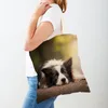 Sacs à provisions ecosse Border Collie femmes sac pliable réutilisable décontracté Animal chien les deux côtés mode voyage fourre-tout épaule sac à main