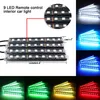 36 luzes LED multicoloridas para interior do carro sob o kit à prova d'água com controle remoto sem fio carregador de carro dvr QC16201f