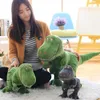 Partihandel Olika storlekar av tvåfärgade tryckta simulering Dinosaur Tyrannosaurus Rex Plush Toy Doll inomhusdekoration