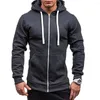 Moletom Masculino 2023 Est Outono Inverno Moda Fleece Hoodie Masculino Casual Magro Térmico Forrado Capuz Jaqueta Moletom Agasalhos Quente