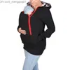 Abiti premaman Maglione madre canguro 2023 Cotone invernale Manica lunga Abbigliamento donna incinta Abbigliamento donna incinta con cappuccio Z230728