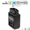 Andere elektronica Bluetooth Auto Scanner Tool Obd Elm327 V2.1 Geavanceerde Mobdii Obd2 Adapter Bus Check Engine Diagnostische codelezer Dr Dhf82