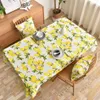 Bordduk Lemon Tabelduk Dekorativ Rectangular Kitchen Dining Birthday Party Table Te TEA TERRABABLE TOBLE WATTOWN R230819