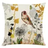 Kussen Decoratief Kussen Tropische Groene Plant Blad Bladeren vogel Decoratieve Kussens Kussenhoes voor Sofa Thuis Woonkamer Decor kussensloop 230727