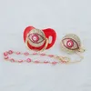 Jouets de dentition pour bébé MIYOCAR rose Bling sucette et clip ensemble porte-chaîne bling coloré doux 230727