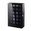 Watch Winders 24 Automatic Watch Winder Large Capacity Luxury Watch Collection Box High-end Seven Color LED Lights Manual PE Piano Paint 230727